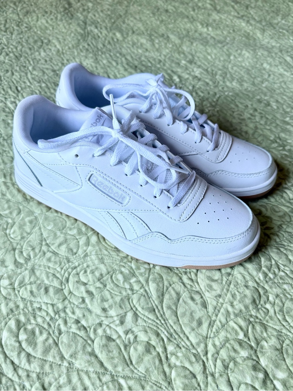 NEW Reebok White Court Advance Low-Top Leather Sneakers Women’s 8
